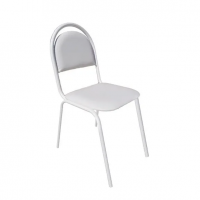 Офисный стул Стандарт (к/з белый, каркас белый)